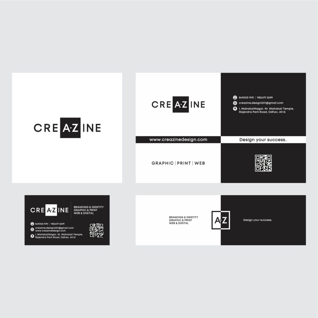 Portfolio: Creazine Design, Creazine Ad Agency - branding - Brand Guideline - Logo design - Identity Design - Business Card Design - Stationary Design