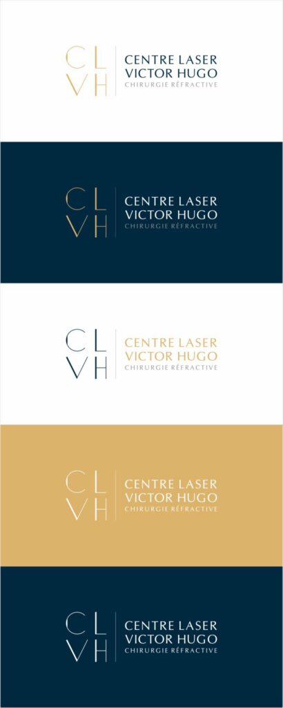 Portfolio: CLVH | Centre Laser Victor Hugo, Chirurgie Refractive - branding - Brand Guideline - Logo design - Identity Design - Stationary Design