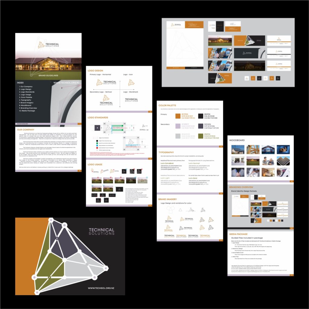 Portfolio: Technical Solutions - branding - Brand Guideline - Logo design - Identity Design - Business Card Design - Stationary Design