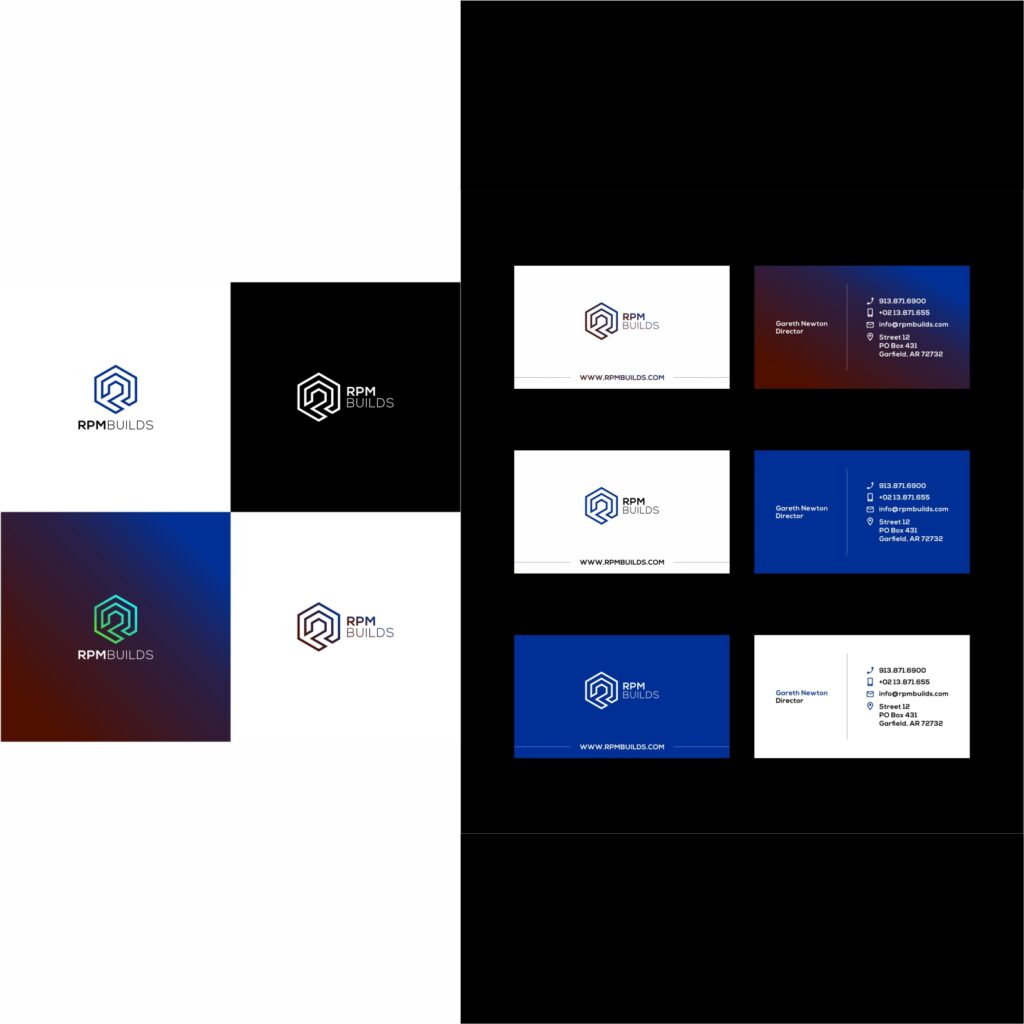 Portfolio: RPMBuilds - RPM Builds - branding - Brand Guideline - Logo design - Identity Design - Business Card Design - Stationary Design