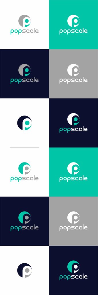Portfolio: PopScale - Brand Guideline - branding - Logo design - Identity Design