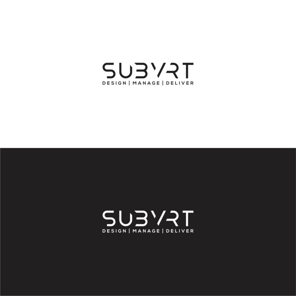Portfolio: Subvrt, Design | Manage | Deliver - branding - Logo design - Identity Design