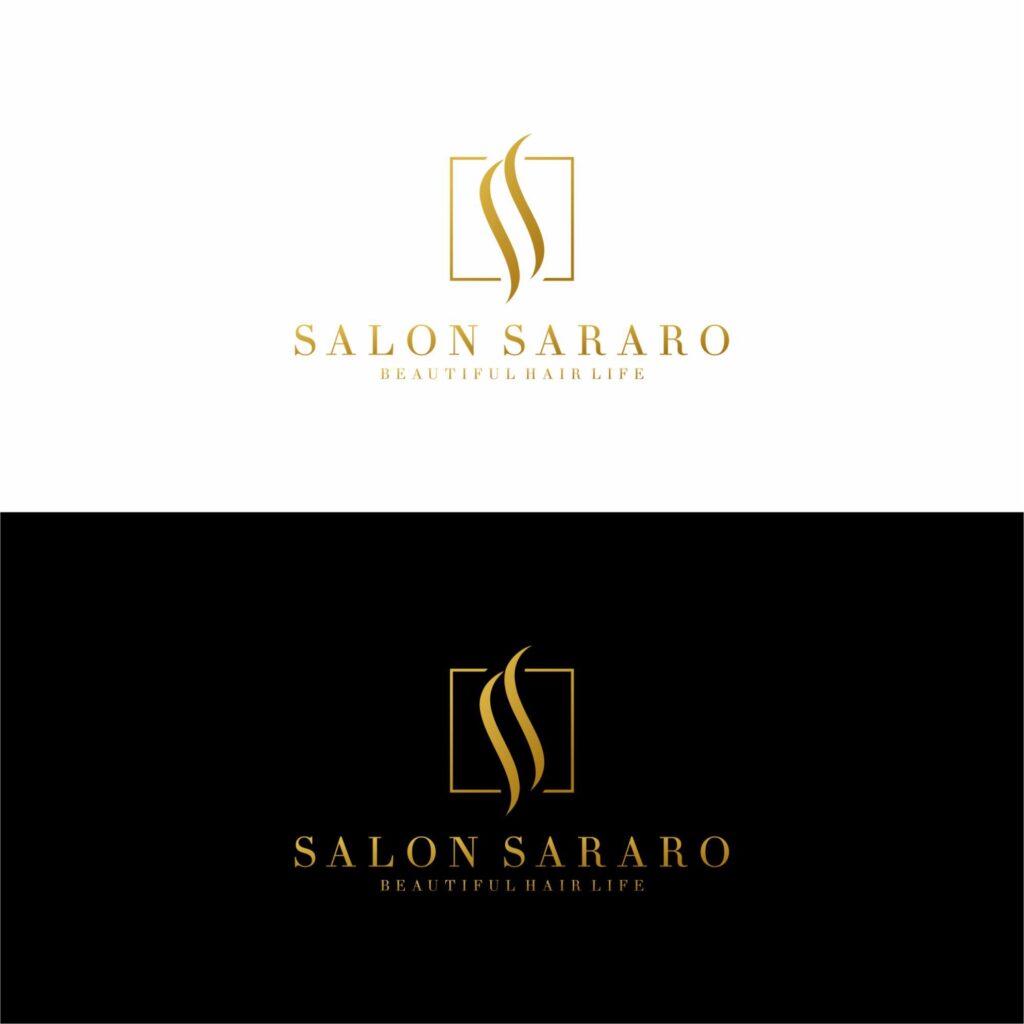 Portfolio: Salon Sararo, Beautiful Hair Life - branding - Logo design - Identity Design