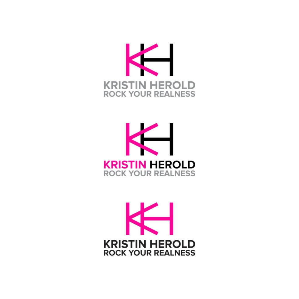 Portfolio: Kristin Herold, Rock your realness - branding - Logo design - Identity Design
