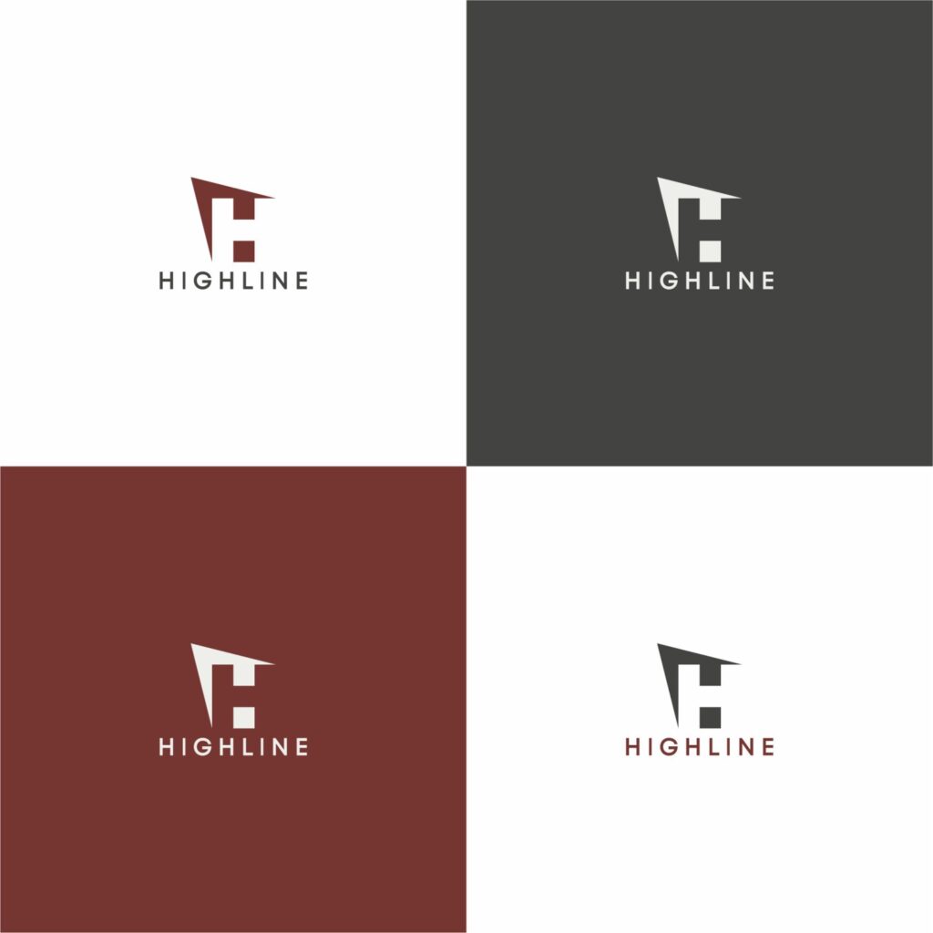 Portfolio: Highline real estate - branding - Logo design - Identity Design