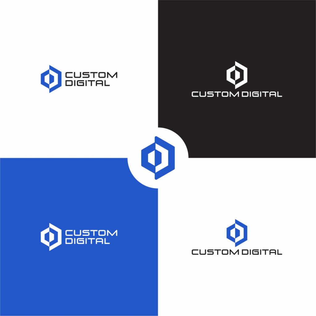 Portfolio: Custom Digital - branding - Logo design - Identity Design
