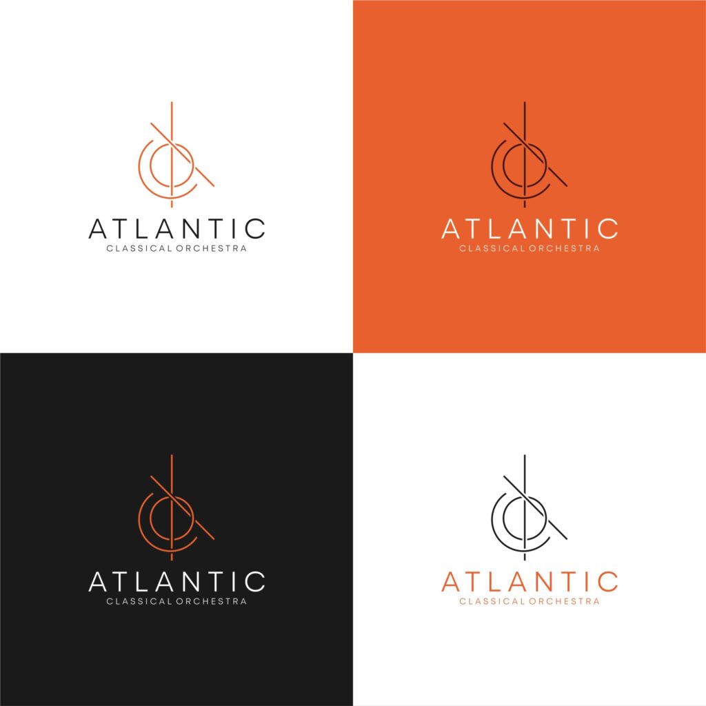 Portfolio: Atlantic classical orchestra - branding - Logo design - Identity Design