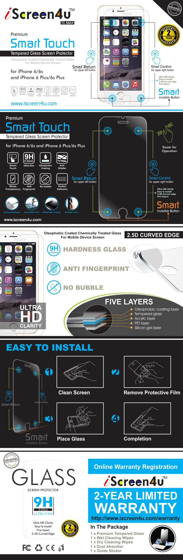 Portfolio: iScreen4u, Smart Touch, Glass, Brochure - Packaging Design - branding - Graphic Design - Print Design - Stationary Design - Brochure Design